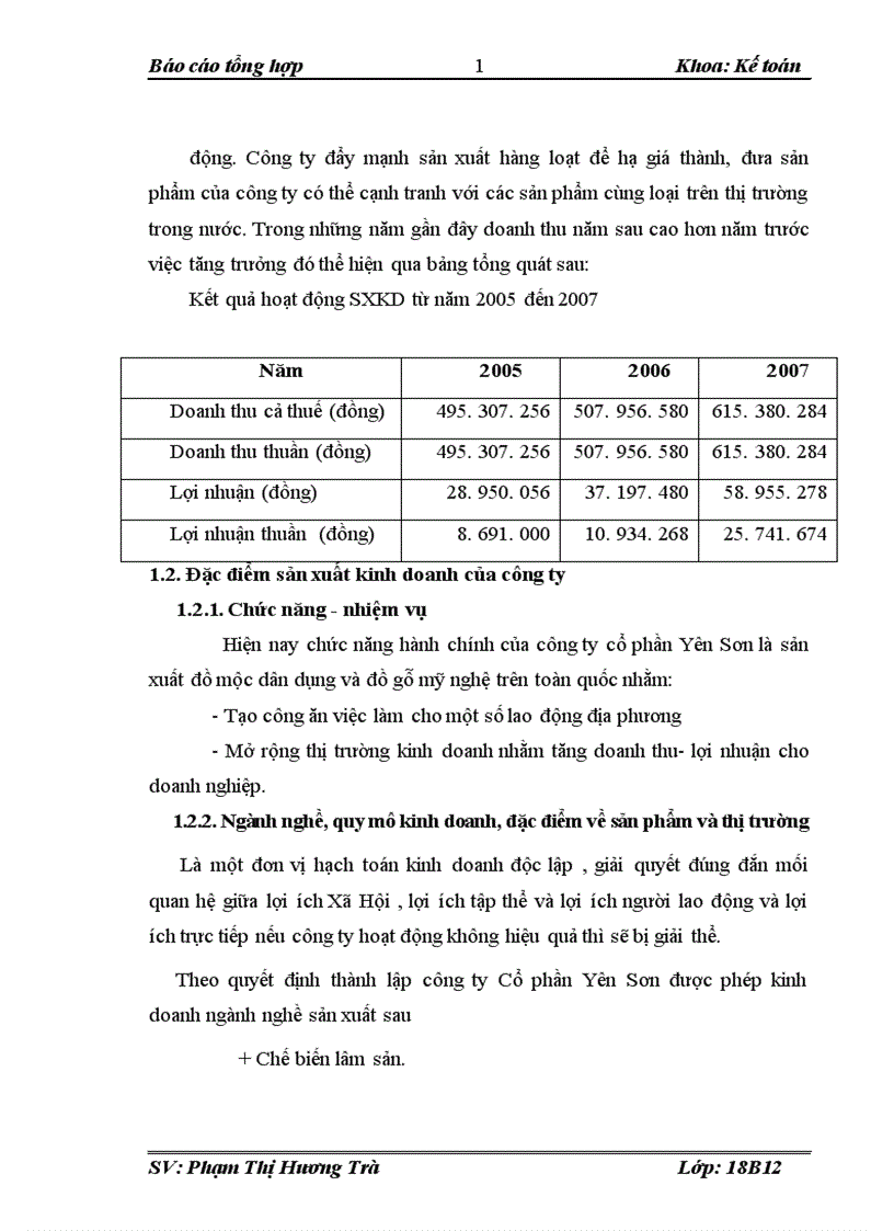 image for page Đặc điểm tổ chức hạch toán kế toán tại Công ty cổ phần Yên Sơn