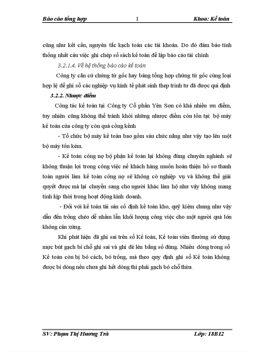 image for page Đặc điểm tổ chức hạch toán kế toán tại Công ty cổ phần Yên Sơn