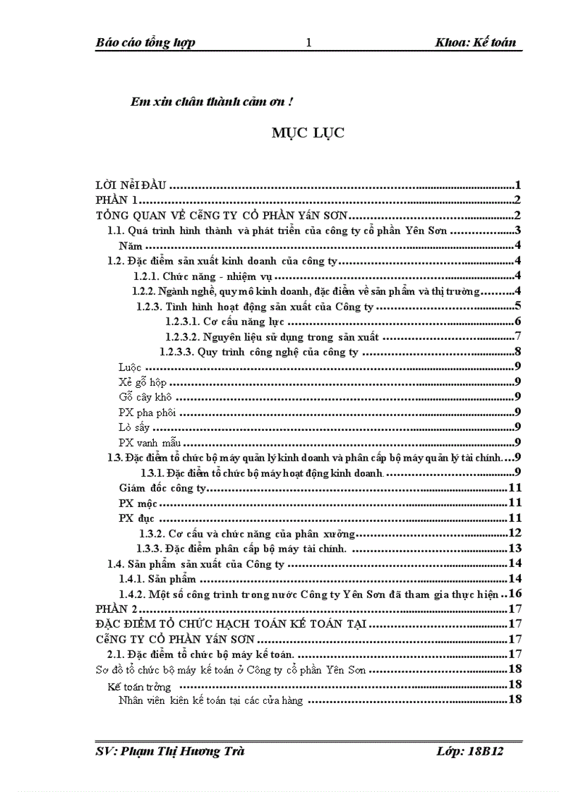 image for page Đặc điểm tổ chức hạch toán kế toán tại Công ty cổ phần Yên Sơn