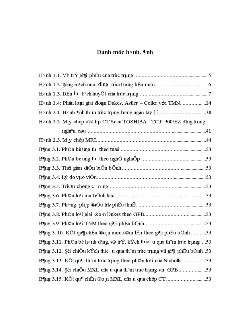 image for page Nghiên cứu mức xâm lấn di căn hạch của ung thư biểu mô tuyến trực tràng qua lâm sàng chụp CT và chụp công hưởng từ 1