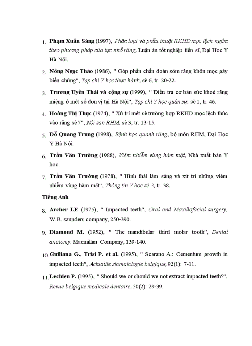 image for page Nhận xét đặc điểm lâm sàng X quang và đánh giá kết quả phẫu thuật RKHD mọc lệch mọc ngầm dưới gây mê nội khí quản