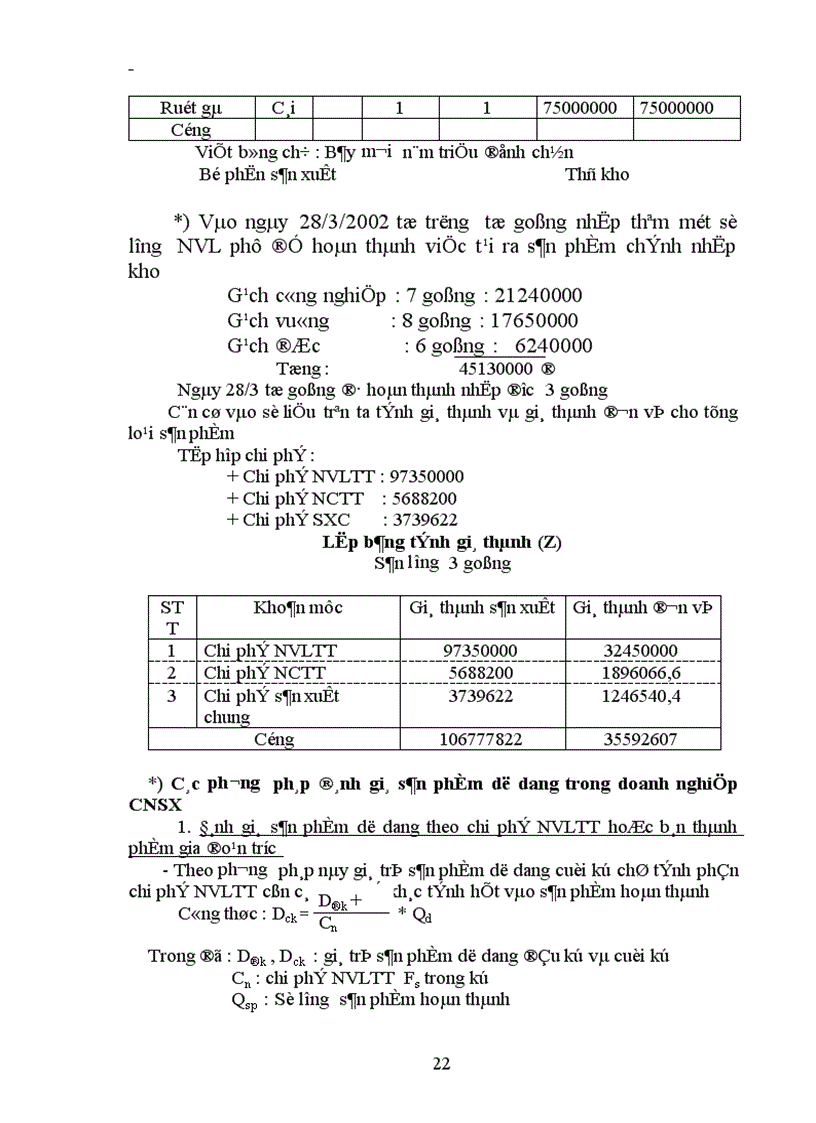 image for page Tổ chức công tác tập hợp chi phí sản xuất và tính giá thành