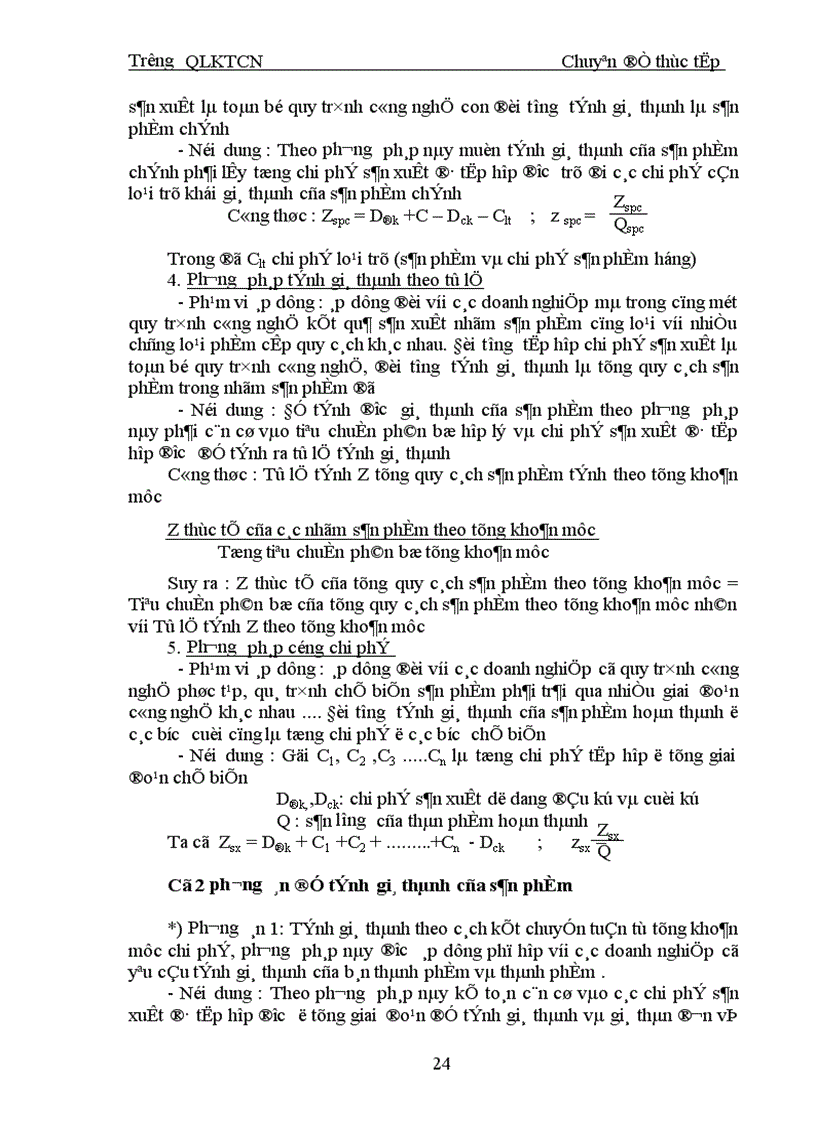 image for page Tổ chức công tác tập hợp chi phí sản xuất và tính giá thành