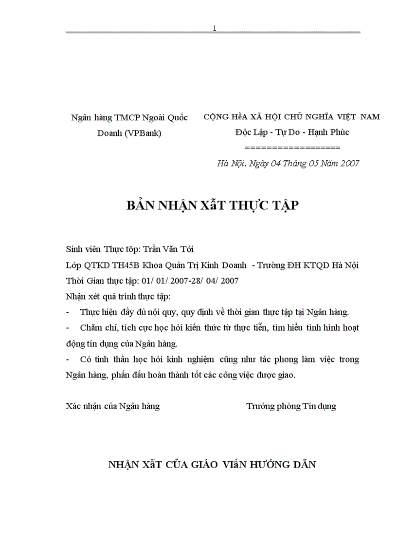 image for page Quản trị rủi ro tín dụng tại Ngân hàng TMCP Ngoài quốc doanh VPBank