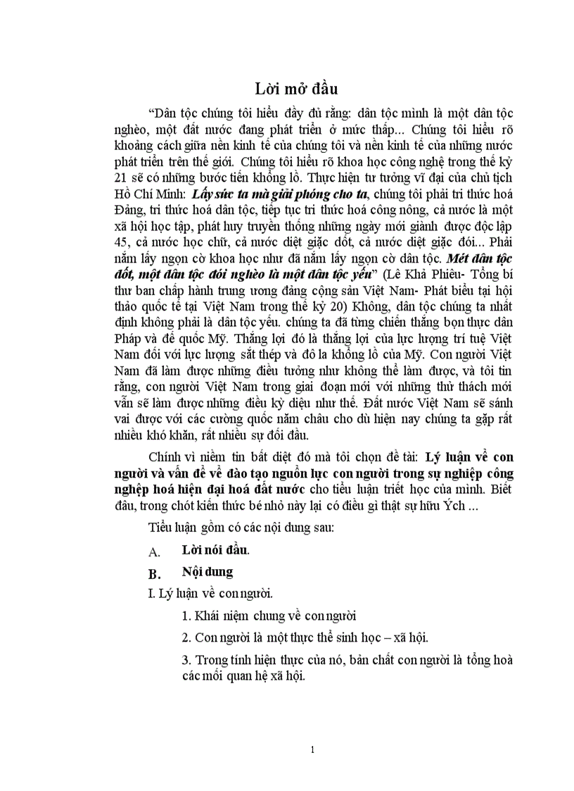 image for page Lý luận về con người và vấn đề về đào tạo nguồn lực con người trong sự nghiệp công nghệp hoá hiện đại hoá đất nước 1