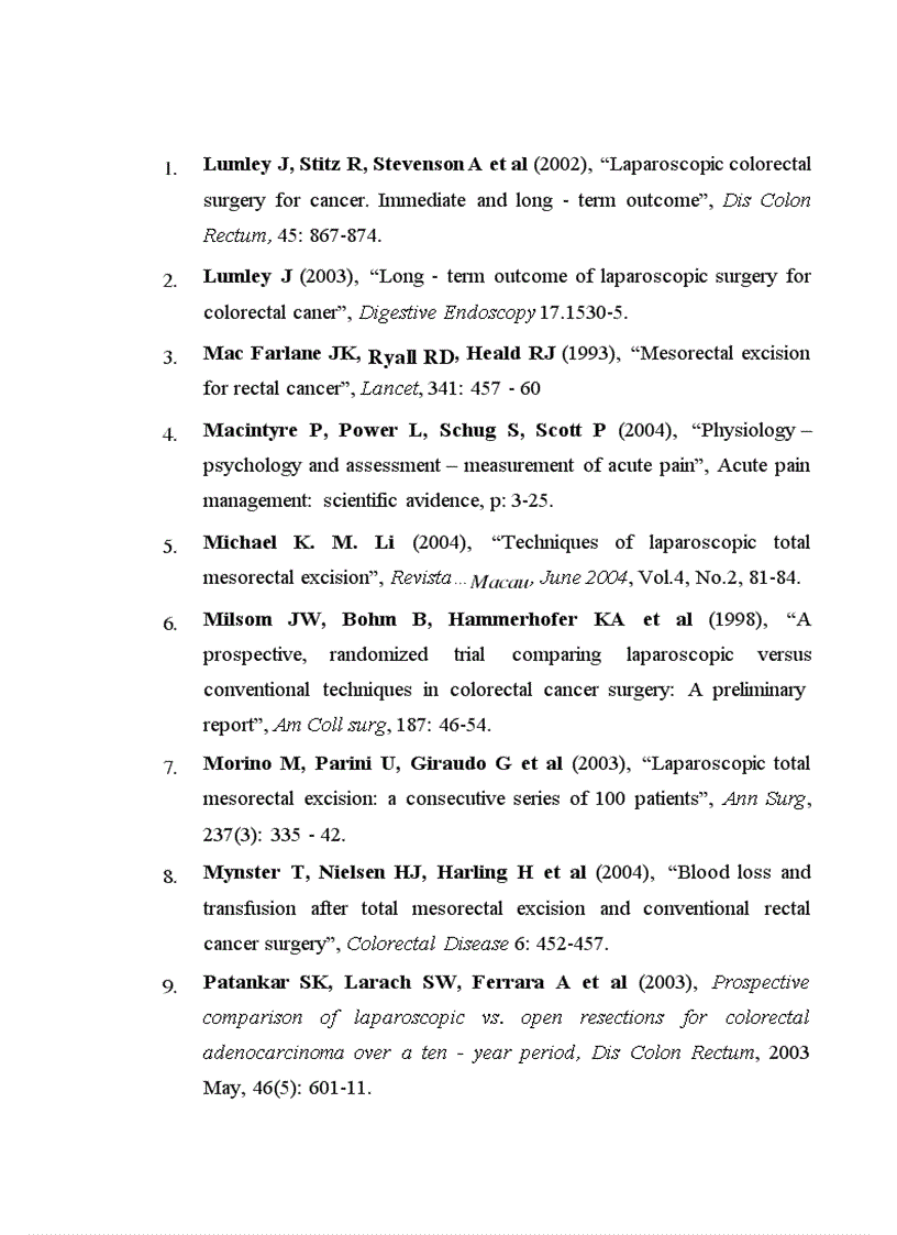 image for page Đánh giá kết quả của phẫu thuật nội soi trong điều trị ung thư trực tràng tại bệnh viện Việt Đức từ 2003 2008