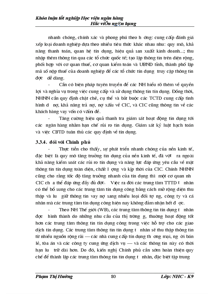 image for page Giải pháp quản lý rủi ro tín dụng đối với doanh nghiệp vừa và nhỏ tại ngân hàng đầu tư và phát triển việt nam chi nhánh Quang Trung 1