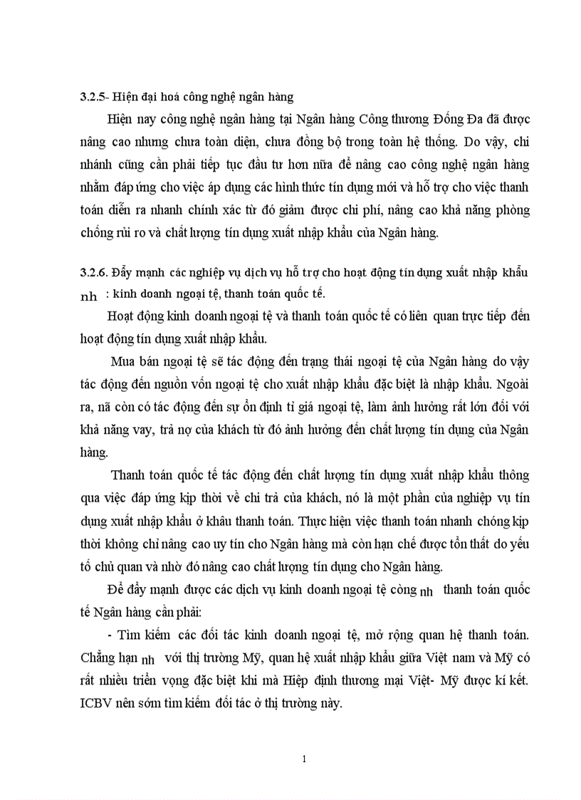 image for page Một số giải pháp nhằm nâng cao chất lượng tín dụng xuất nhập khẩu tại Chi nhánh Ngân hàng Công thương khu vực Đống Đa 1