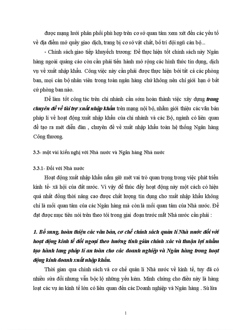 image for page Một số giải pháp nhằm nâng cao chất lượng tín dụng xuất nhập khẩu tại Chi nhánh Ngân hàng Công thương khu vực Đống Đa 1