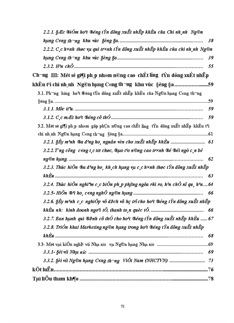 image for page Một số giải pháp nhằm nâng cao chất lượng tín dụng xuất nhập khẩu tại Chi nhánh Ngân hàng Công thương khu vực Đống Đa 1