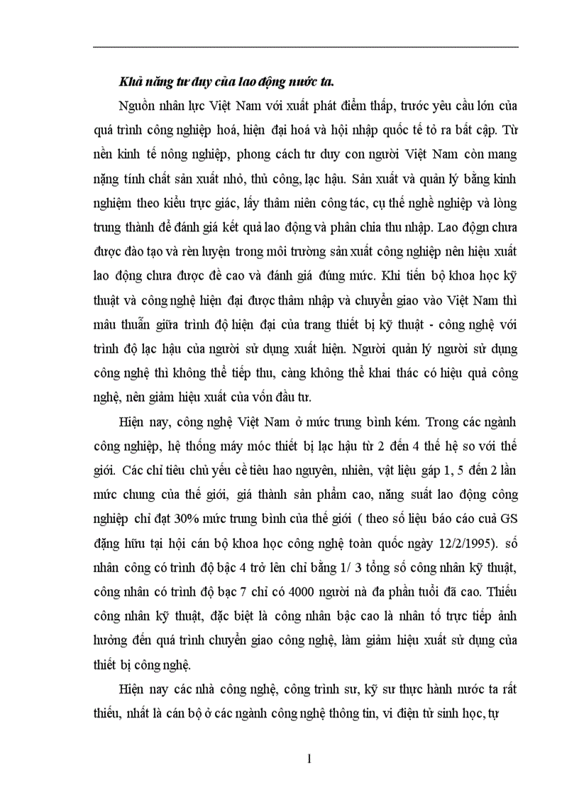 image for page Thực trạng và giải pháp để nâng cao hiệu quả của đào tạo và sử dụng nguồn nhân lực phục vụ cho sự nghiệp công nghiệp hoá hiện đại hoá ở Việt Nam 1