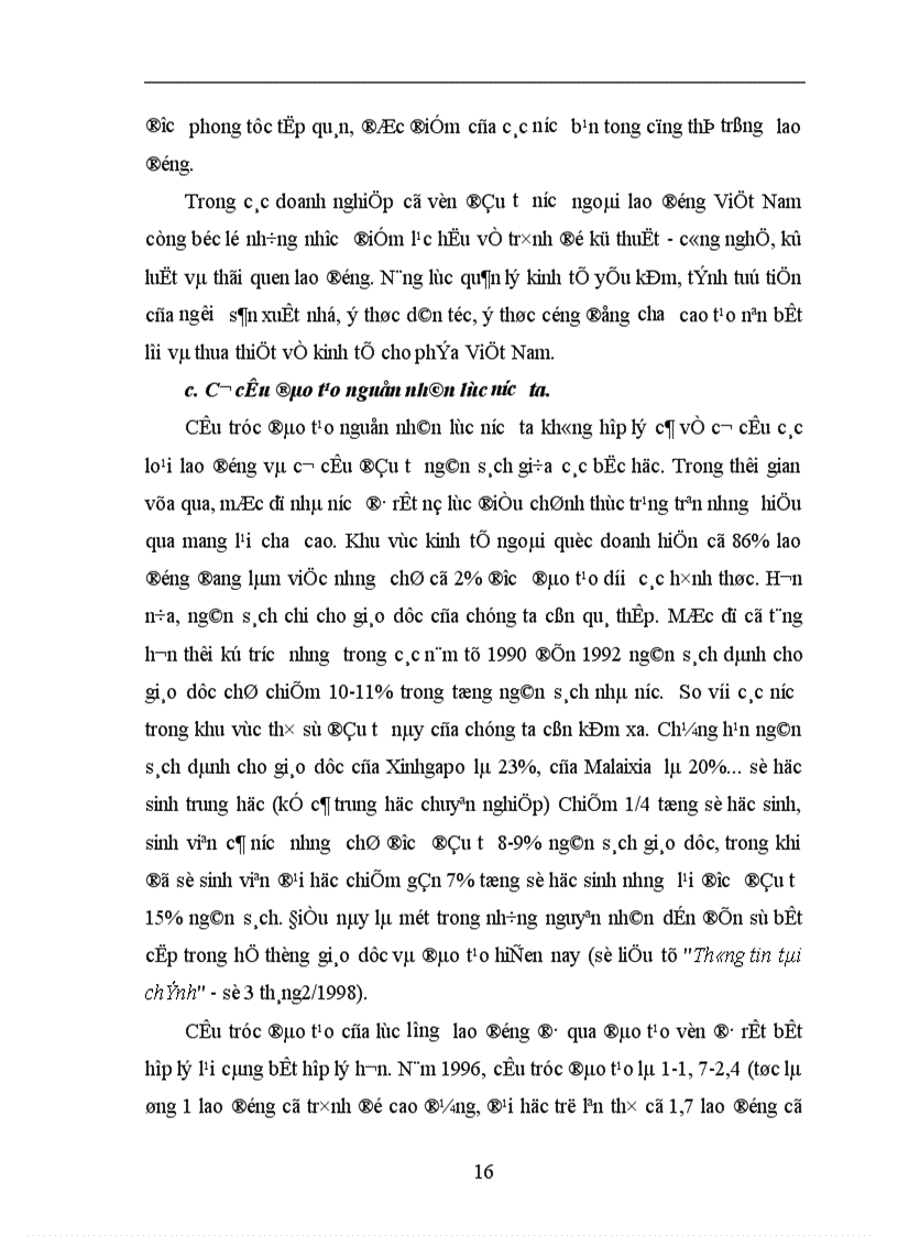 image for page Thực trạng và giải pháp để nâng cao hiệu quả của đào tạo và sử dụng nguồn nhân lực phục vụ cho sự nghiệp công nghiệp hoá hiện đại hoá ở Việt Nam 1