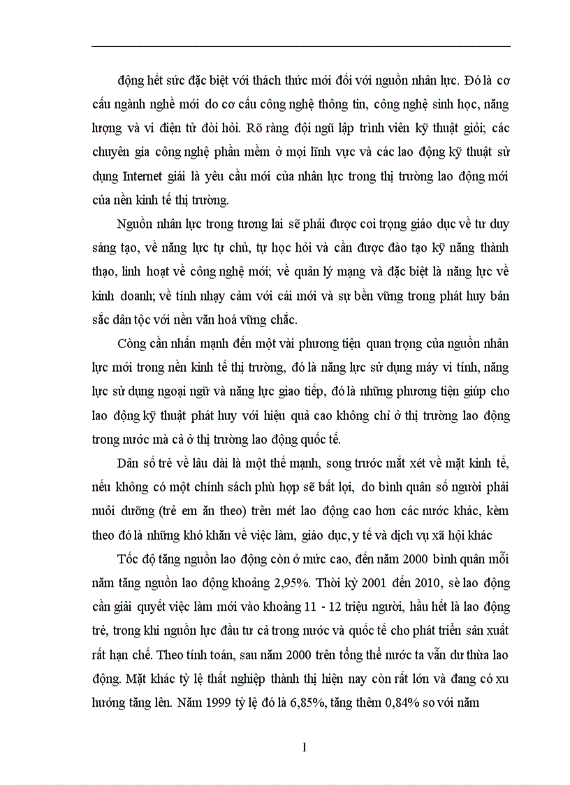 image for page Thực trạng và giải pháp để nâng cao hiệu quả của đào tạo và sử dụng nguồn nhân lực phục vụ cho sự nghiệp công nghiệp hoá hiện đại hoá ở Việt Nam 1
