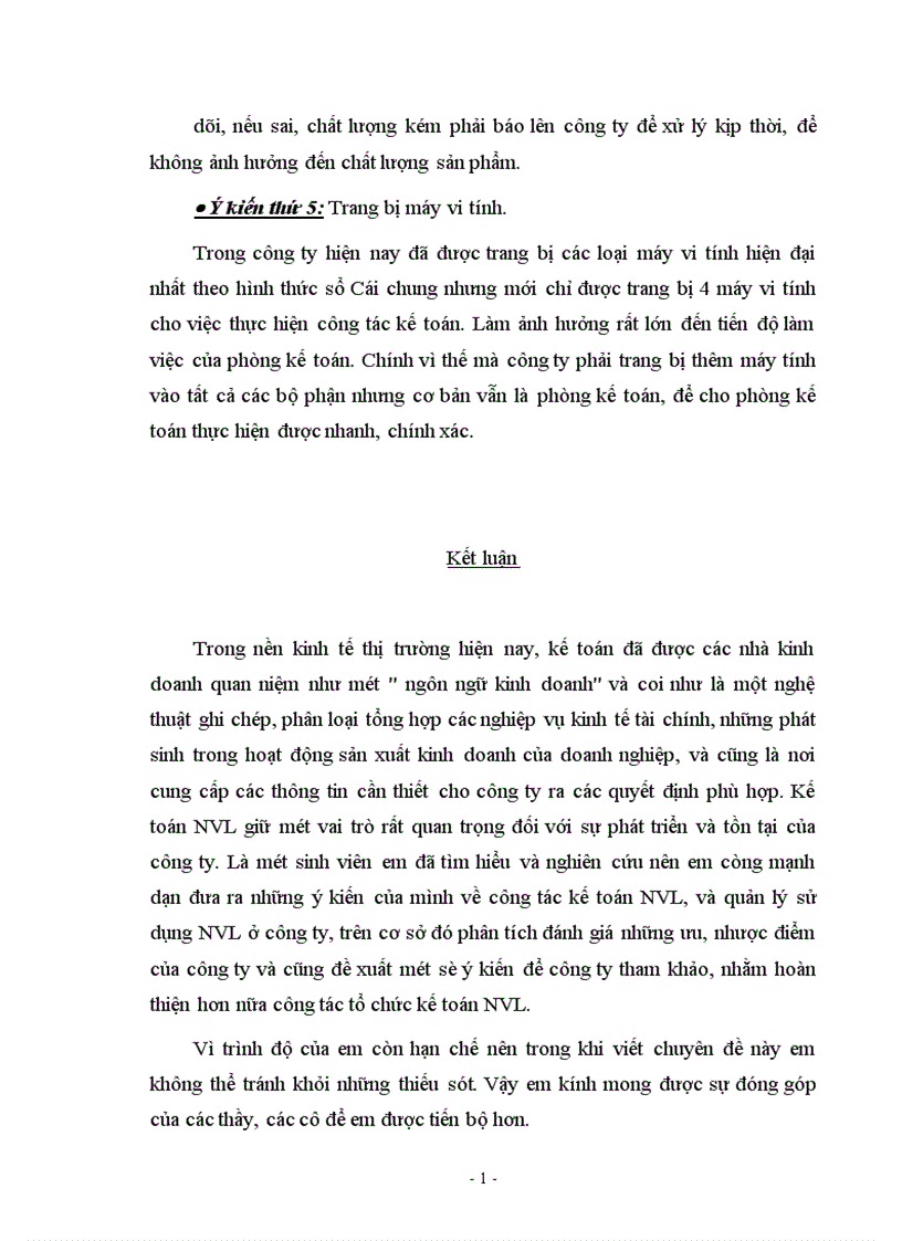 image for page Thực tế tổ chức kế toán nguyên vật liệu trong các doanh nghiệp sản xuất kinh doanh