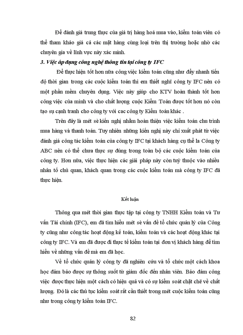 image for page Công việc kiểm toán chu trình mua hàng và thanh toán trong kiểm toán báo cáo tài chính tại công ty TNHH kiểm toán và tư vấn tài chính quốc tế IFC 1