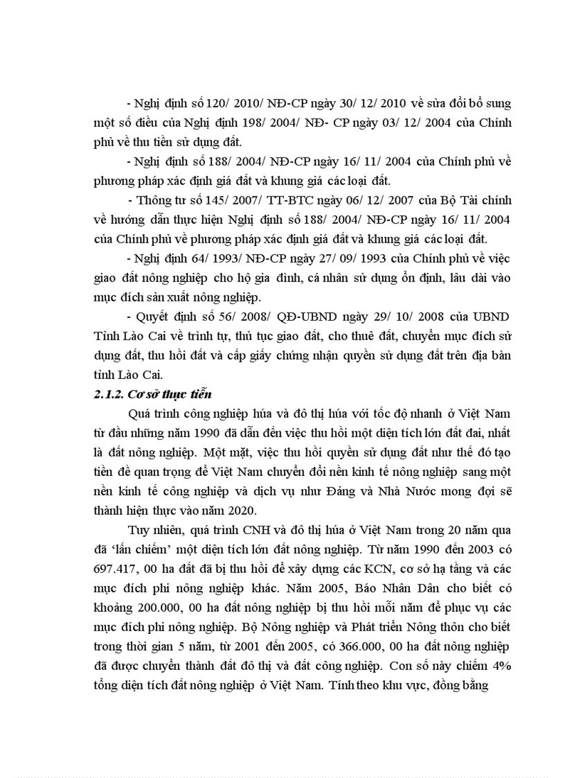 image for page Đánh giá thực trạng chuyển đổi mục đích sử dụng đất của xã Bản Vược huyện Bát Xát tỉnh Lào Cai giai đoạn 2007 2010