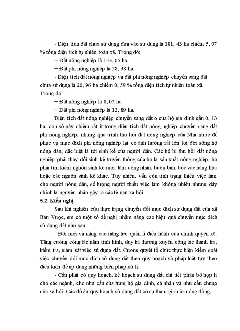 image for page Đánh giá thực trạng chuyển đổi mục đích sử dụng đất của xã Bản Vược huyện Bát Xát tỉnh Lào Cai giai đoạn 2007 2010