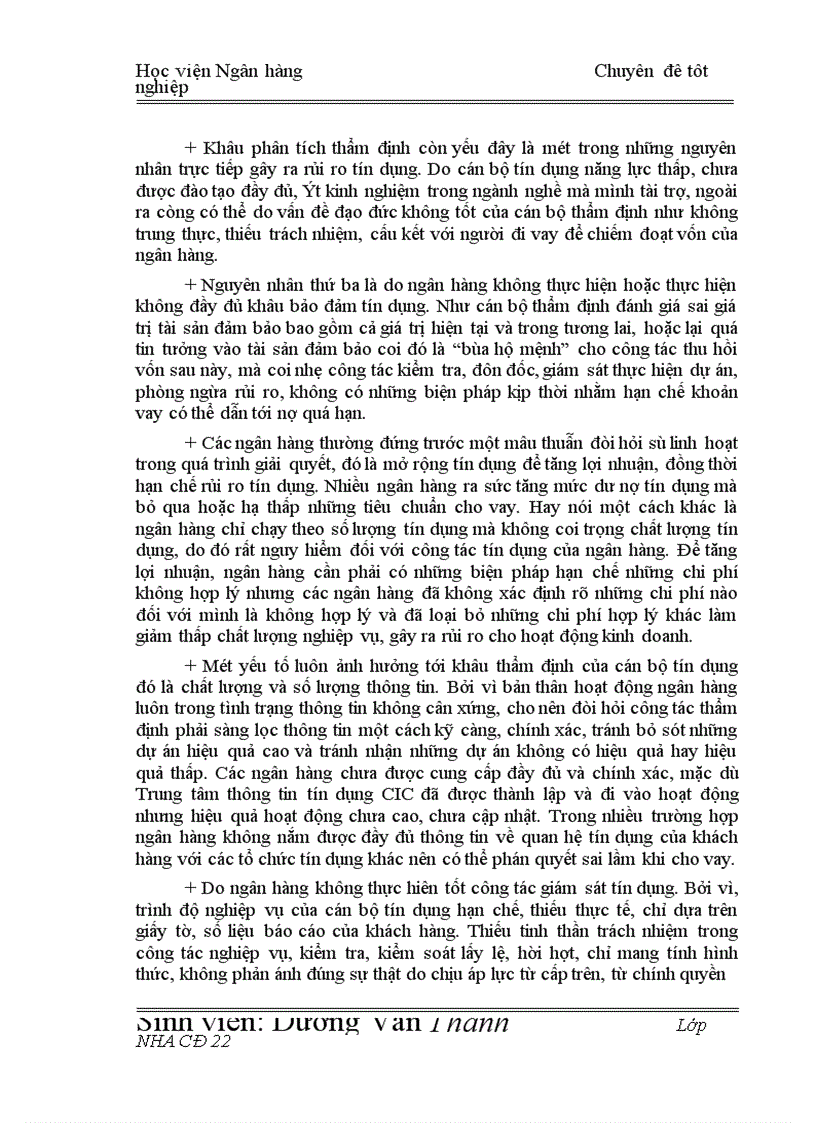 image for page Giải pháp hạn chế rủi ro tín dụng tại Chi nhánh Ngân hàng Công Thương khu vực Đống Đa 1