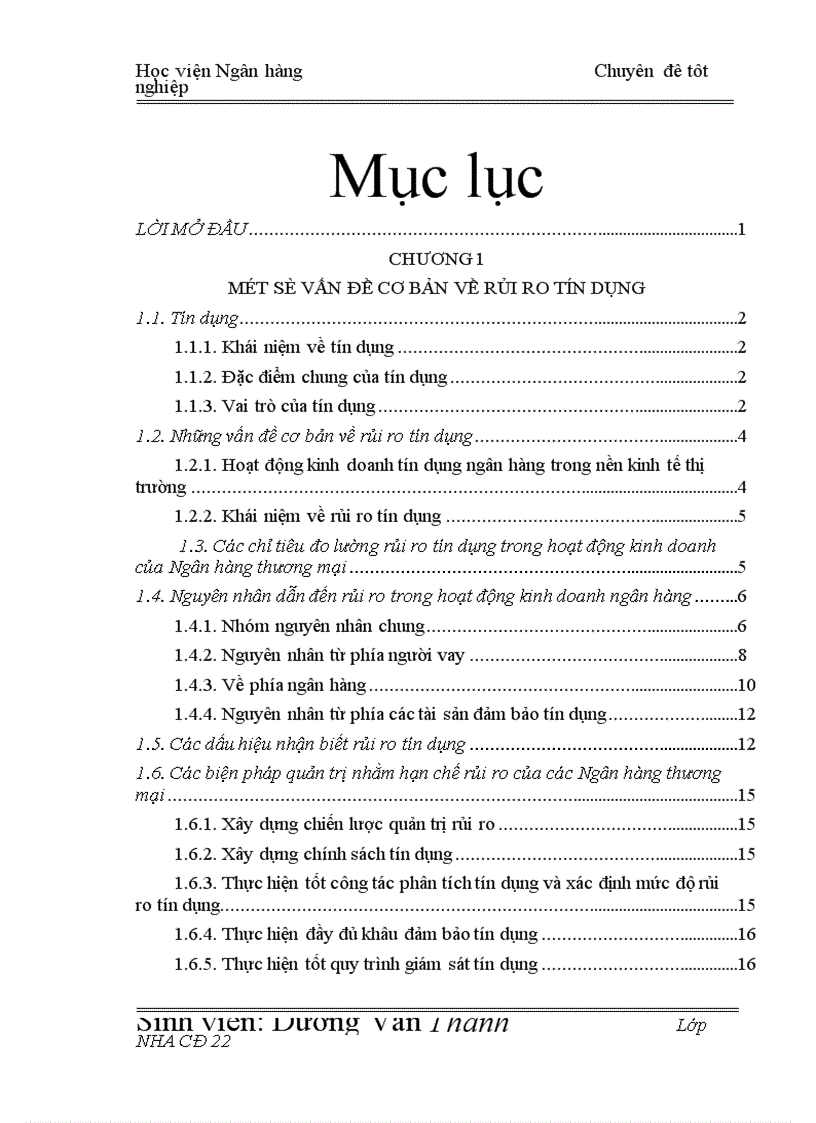 image for page Giải pháp hạn chế rủi ro tín dụng tại Chi nhánh Ngân hàng Công Thương khu vực Đống Đa 1