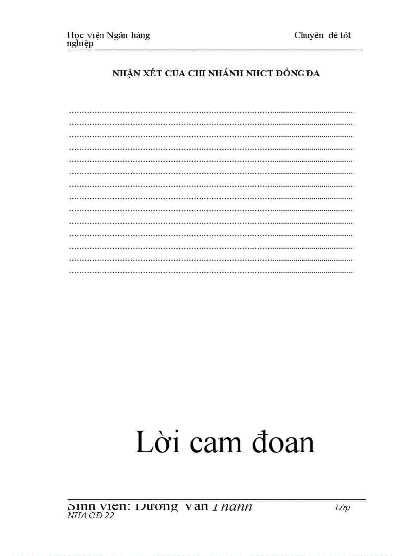 image for page Giải pháp hạn chế rủi ro tín dụng tại Chi nhánh Ngân hàng Công Thương khu vực Đống Đa 1