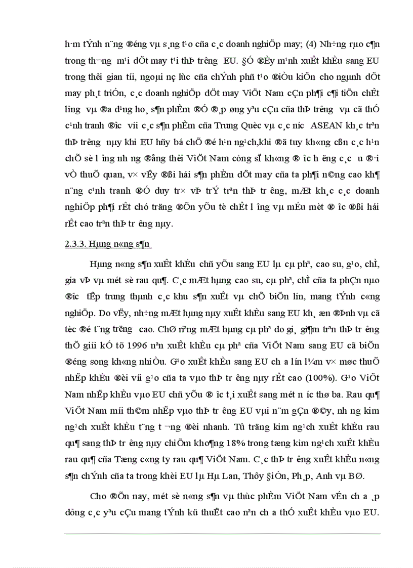 image for page Tự do hóa trong EU và khả năng thâm nhập thị trường EU của hàng hoá Việt Nam