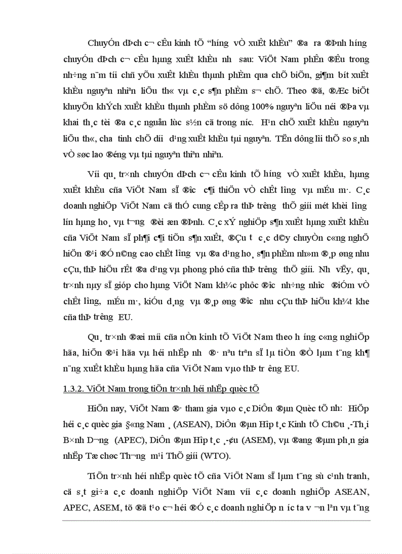 image for page Tự do hóa trong EU và khả năng thâm nhập thị trường EU của hàng hoá Việt Nam