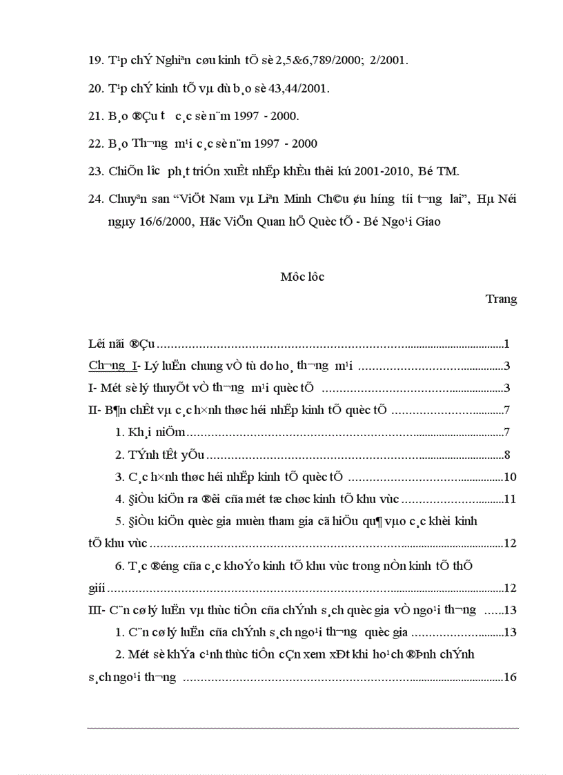 image for page Tự do hóa trong EU và khả năng thâm nhập thị trường EU của hàng hoá Việt Nam