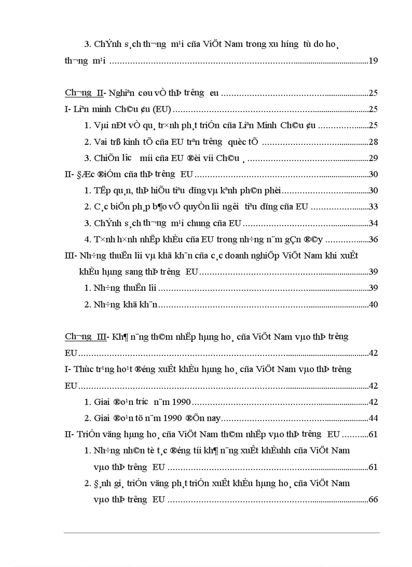 image for page Tự do hóa trong EU và khả năng thâm nhập thị trường EU của hàng hoá Việt Nam