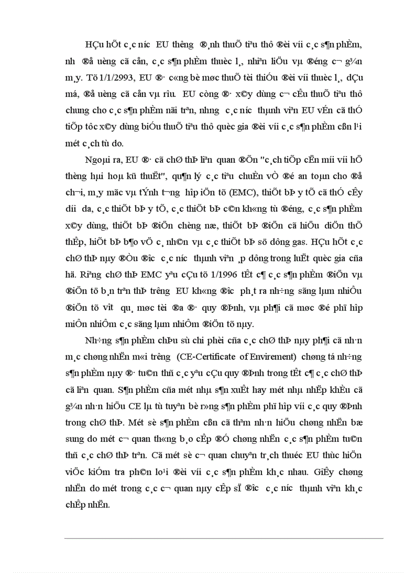 image for page Tự do hóa trong EU và khả năng thâm nhập thị trường EU của hàng hoá Việt Nam