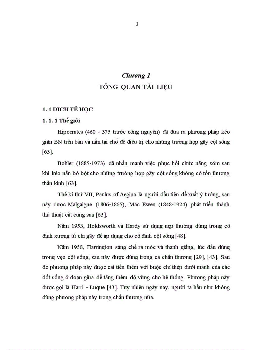 image for page Đánh giá kết quả điều trị phẫu thuật cố định cột sống ngực bằng phương pháp bắt vít qua cuống và giải ép lối sau tại Bệnh viện Việt Đức