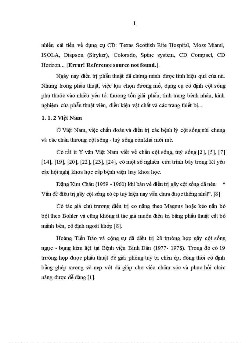 image for page Đánh giá kết quả điều trị phẫu thuật cố định cột sống ngực bằng phương pháp bắt vít qua cuống và giải ép lối sau tại Bệnh viện Việt Đức