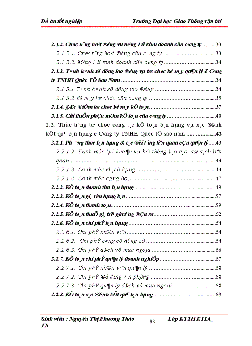 image for page Tổ chức công tác kế toán bán hàng và xác định kết quả bán hàng tại công ty TNHH Quốc Tế Sao Nam 1
