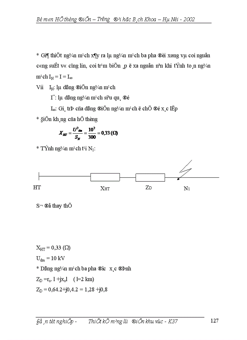 image for page Thiết kế mạng lưới điện khu vực 1