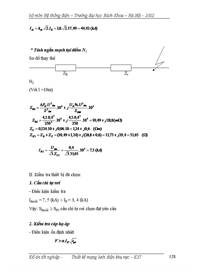 image for page Thiết kế mạng lưới điện khu vực 1