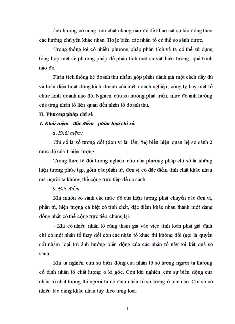 image for page Phương pháp chỉ số thống kê và vận dụng phân tích biến động tổng doanh thu của khách sạn Sông Nhuệ thời kỳ 1996 2000 1