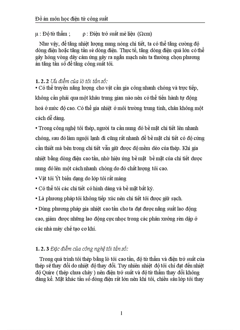 image for page Thiết kế phần nghịch lưu của bộ nguồn cho lò tôi thép