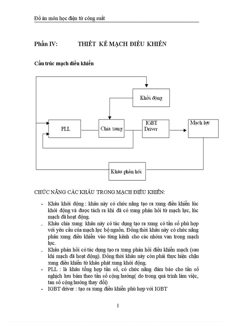 image for page Thiết kế phần nghịch lưu của bộ nguồn cho lò tôi thép