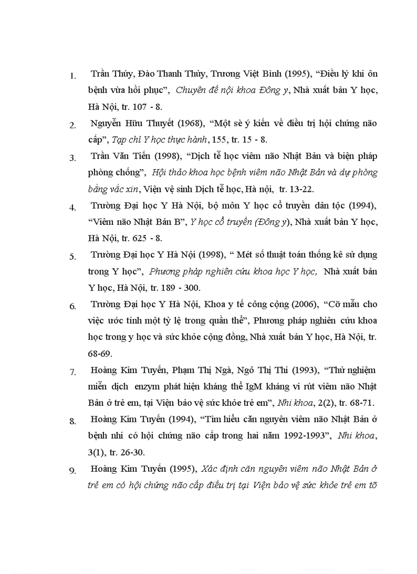 image for page Nghiên cứu một số đặc điểm lâm sàng di chứng VNNB giai đoạn muộn theo YHCT