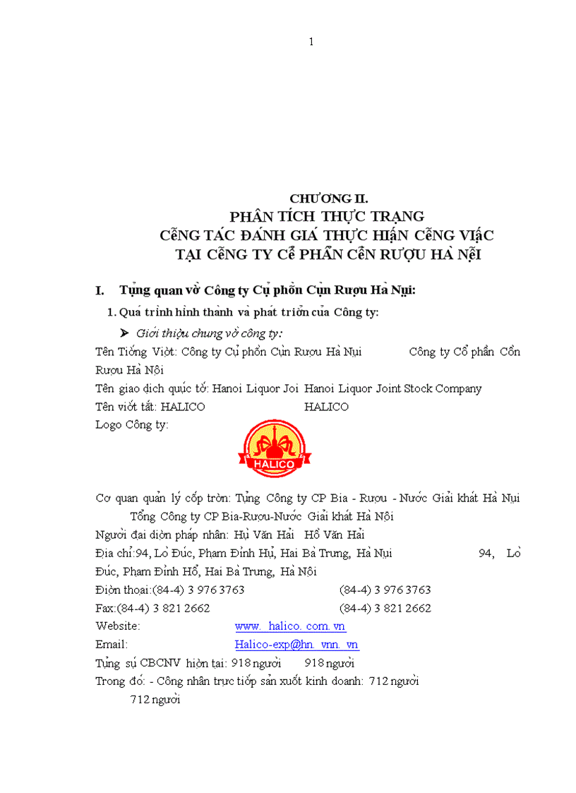 image for page Mô t sô gia i pha p nhă m hoa n thiê n công ta c đa nh gia thư c hiê n công viê c ta i Công ty Cô phâ n Cô n Rươ u Ha Nô i