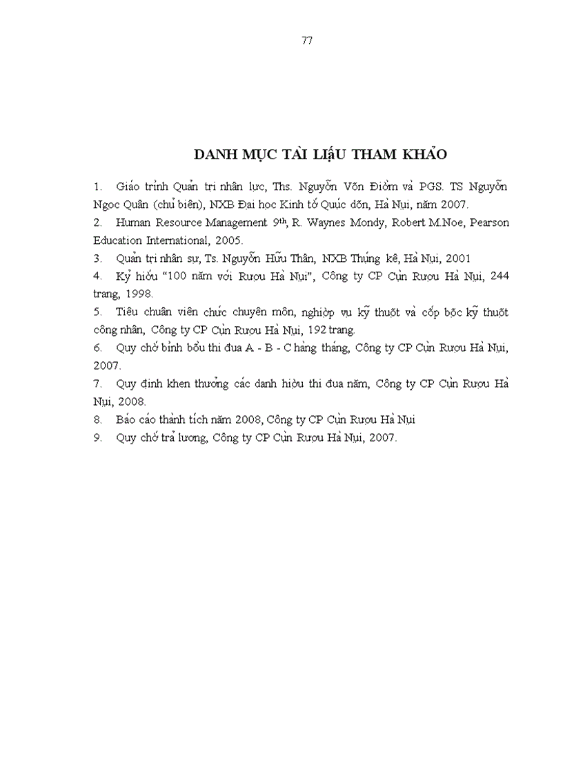 image for page Mô t sô gia i pha p nhă m hoa n thiê n công ta c đa nh gia thư c hiê n công viê c ta i Công ty Cô phâ n Cô n Rươ u Ha Nô i