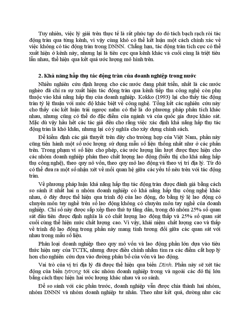 image for page Giải thích tác động tràn của FDI đến khu vực kinh tế trong nước 1