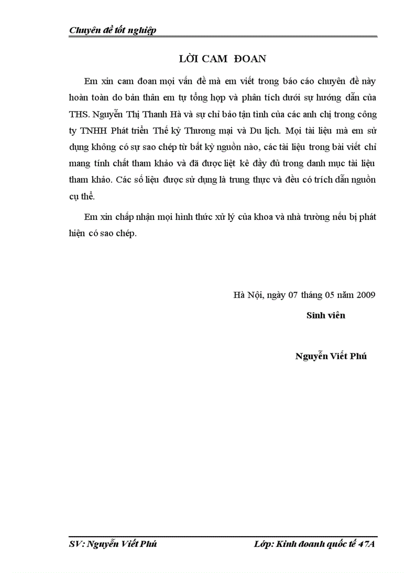 image for page Hoạt động kinh doanh lữ hành quốc tế tại công ty tnhh phát triển thế kỷ thương mại và du lịch thực trạng và giải pháp