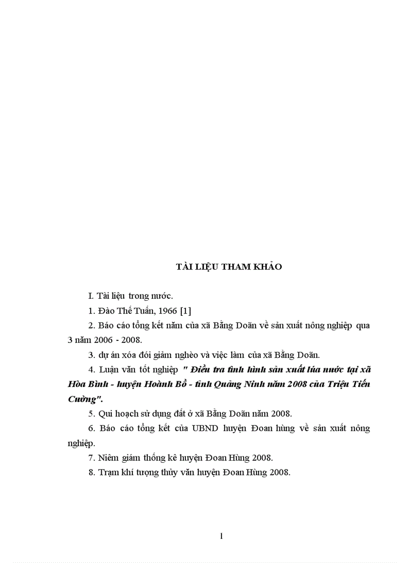 image for page Điều tra tình hình sản xuất lúa ở xã Bằng Doãn Huyện Đoan Hùng Tỉnh Phú Thọ