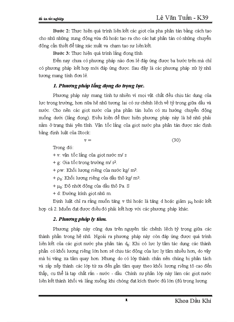 image for page Nghiên cứu những phương pháp phá nhũ để nâng cao hiệu quả xử lý nhũ tương nghịch và sơ đồ công nghệ xử lý dầu trên trạm rót dầu không bến Chí Linh 1