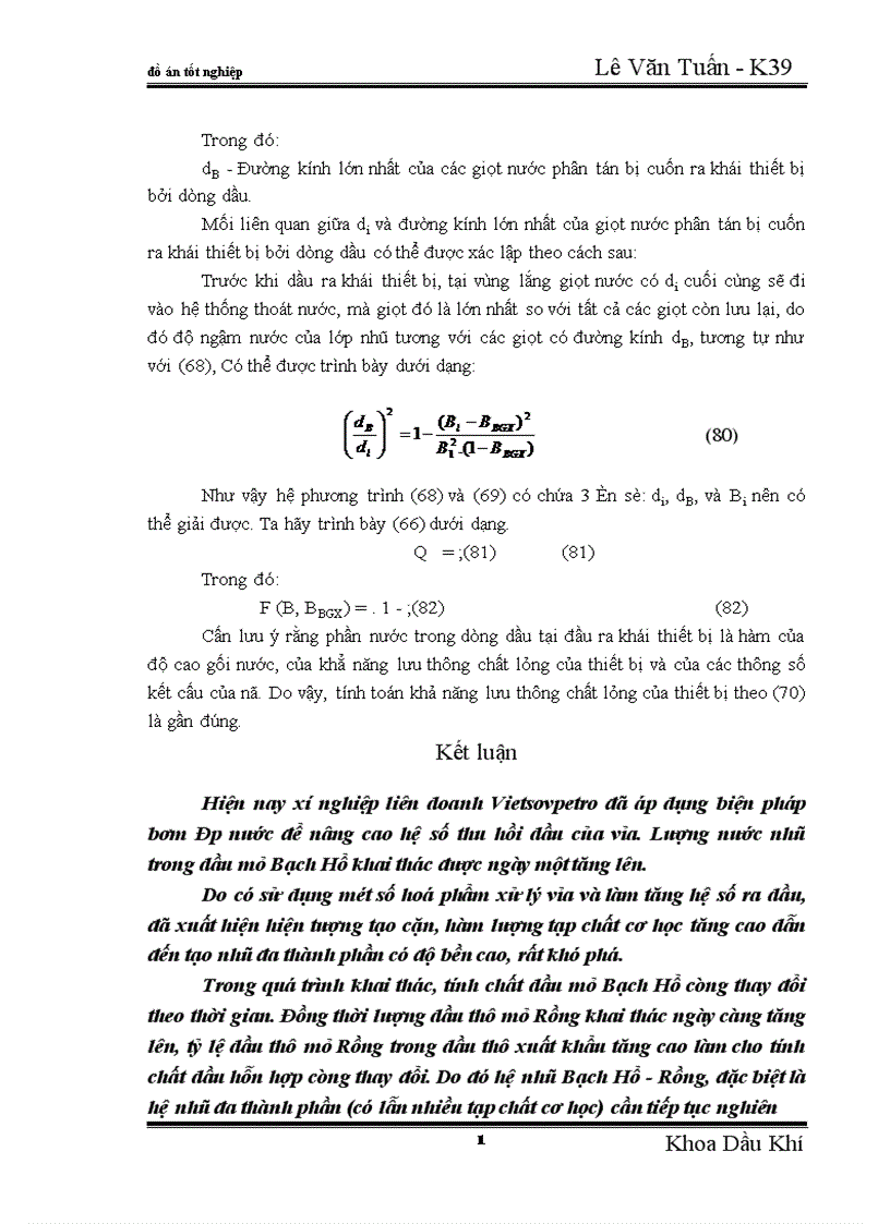 image for page Nghiên cứu những phương pháp phá nhũ để nâng cao hiệu quả xử lý nhũ tương nghịch và sơ đồ công nghệ xử lý dầu trên trạm rót dầu không bến Chí Linh 1