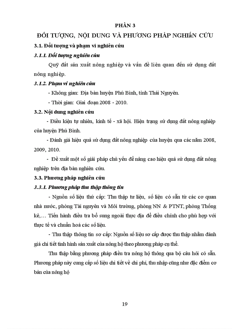 image for page Đánh giá hiện trạng và đề xuất một số giải pháp nâng cao hiệu quả sử dụng đất nông nghiệp huyện Phú Bình tỉnh Thái Nguyên