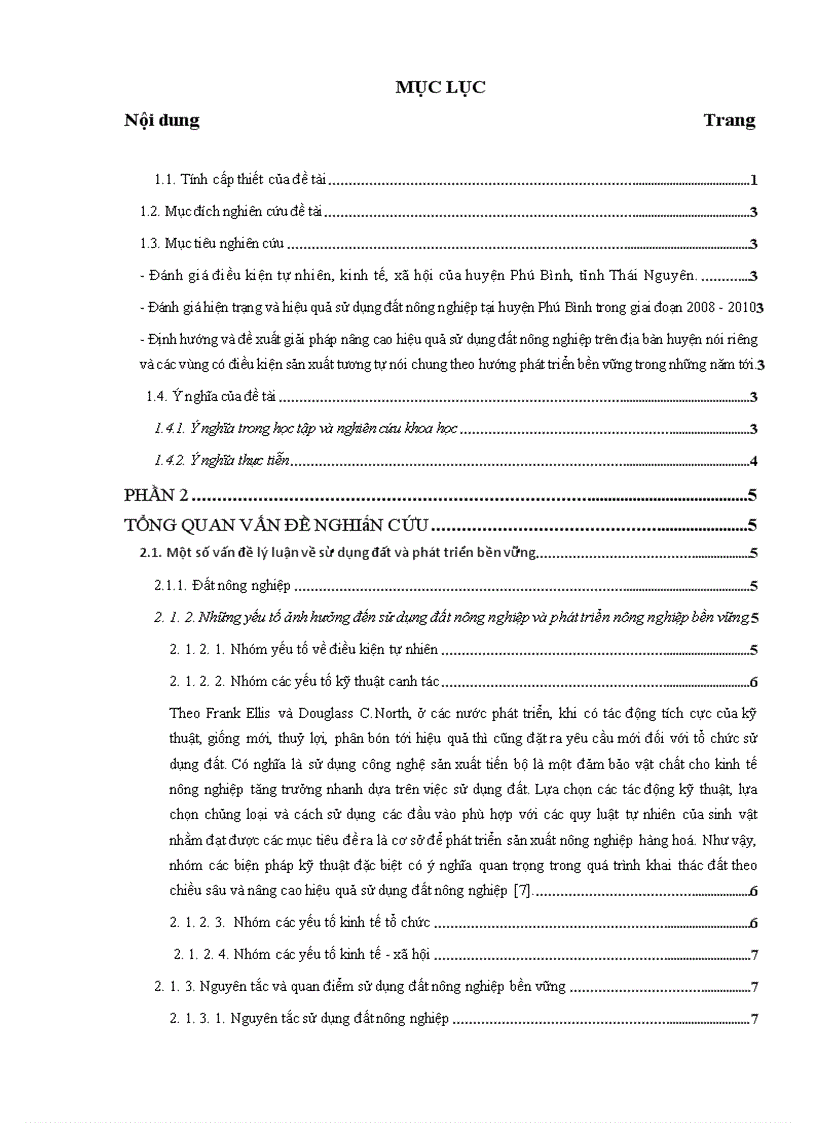 image for page Đánh giá hiện trạng và đề xuất một số giải pháp nâng cao hiệu quả sử dụng đất nông nghiệp huyện Phú Bình tỉnh Thái Nguyên