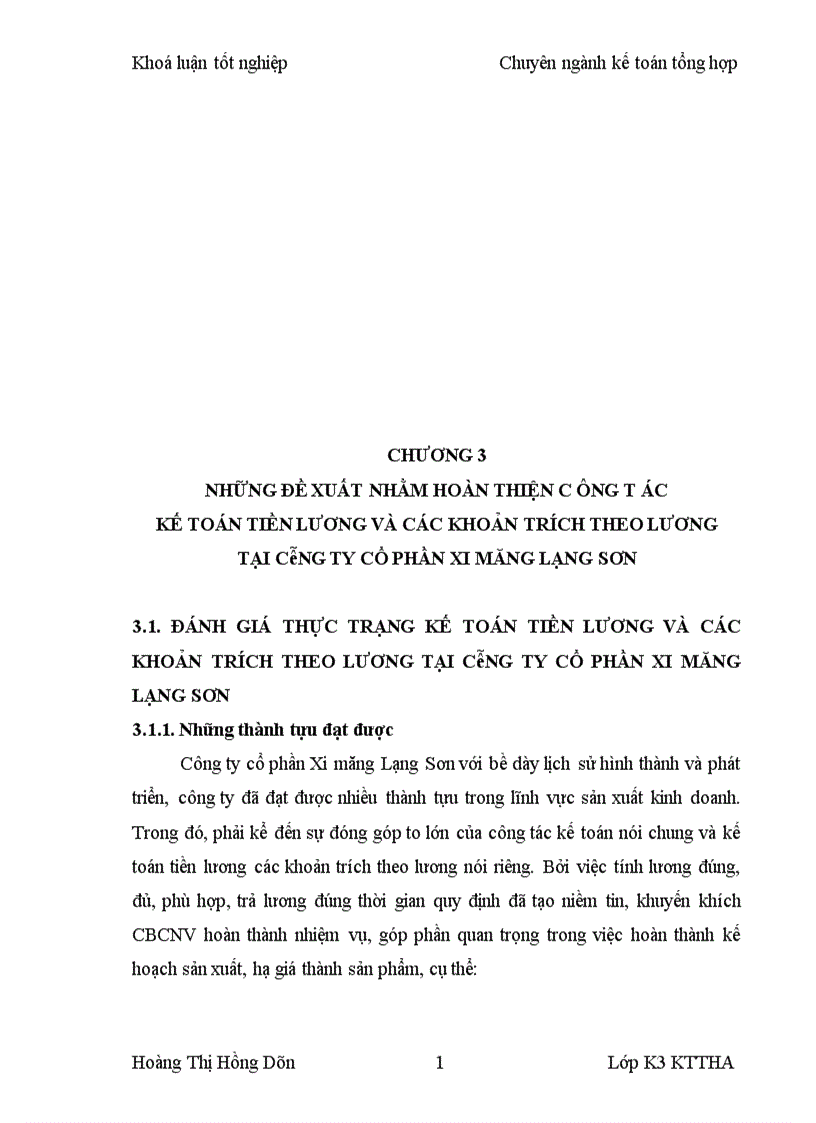 image for page Thực trạng tổ chức công tác kế toán tiền lương và các khoản trích theo lương tại Công ty cổ phần xi măng Lạng Sơn