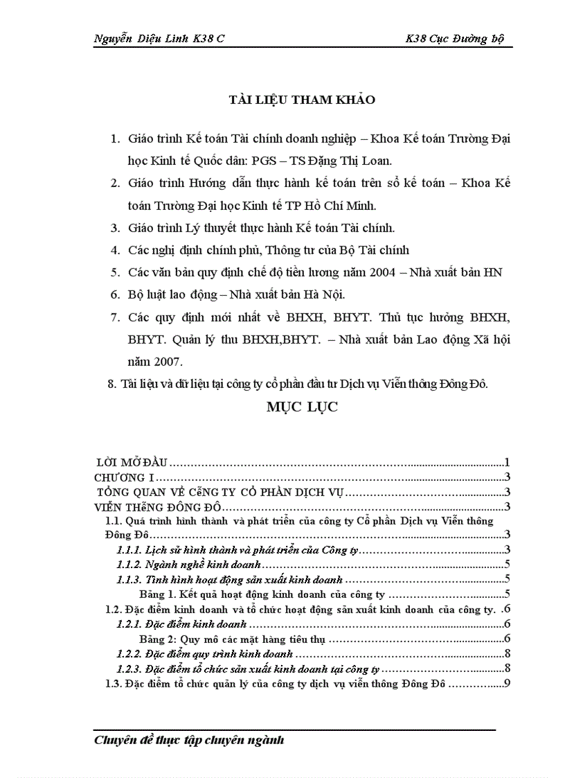 image for page Hoàn thiện kế toán tiền lương và các khoản trích theo lương tại Công ty cổ phân Dịch vụ Viễn thông Đông Đô 1