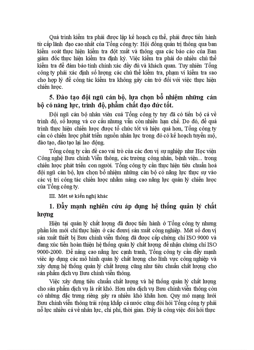 image for page Một số giải pháp hoàn thiện công tác quản lý chiến lược của Tổng công ty Bưu chính viễn thông Việt Nam 1